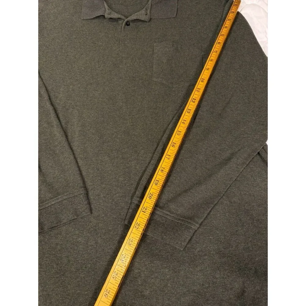 Club Room by Charter Club XXL Mens 1/4 Button Front Green Long Sleeve Knit‎